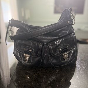 Coach poppy black shoulder bag